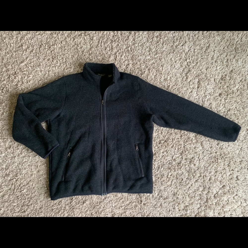 Eddie Bauer full zip sweater. Medium.